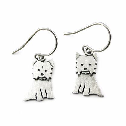 Tiny Yorkshire Terrier Earrings