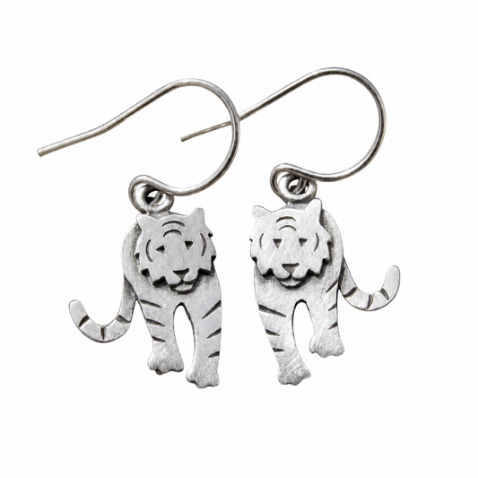 Vintage Tiger Earrings