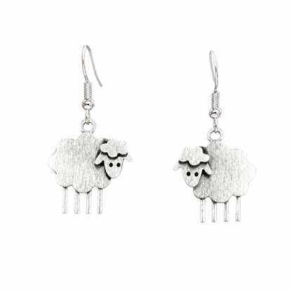 Vintage Sheep Earrings