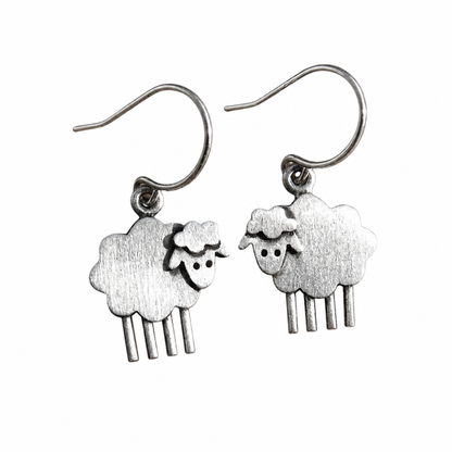 Vintage Sheep Earrings