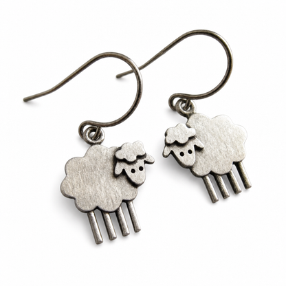 Vintage Sheep Earrings