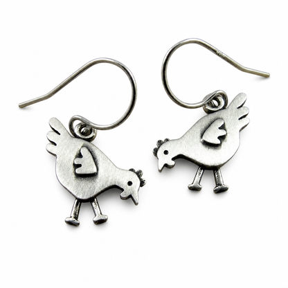 Vintage Chicken Earrings