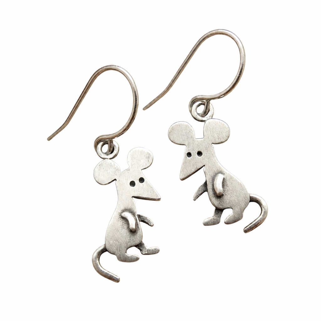 Vintage  Mouse Earrings