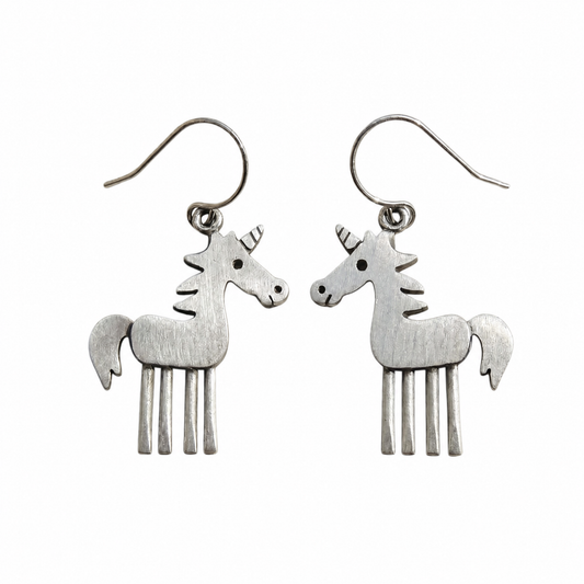 Vintage Unicorn Earrings