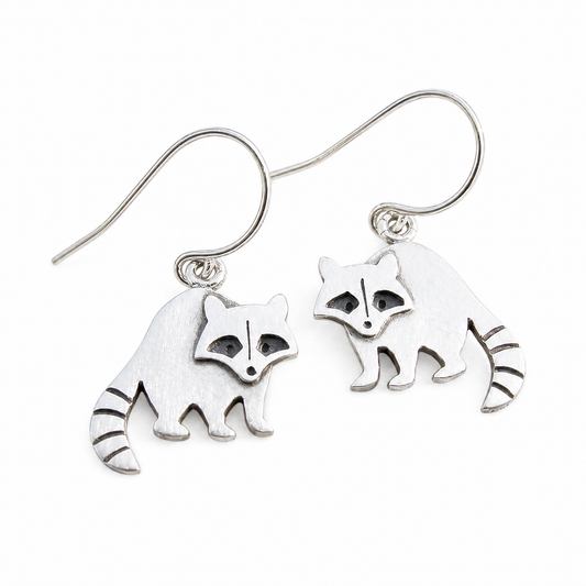 Vintage Raccoon Earrings