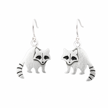 Vintage Raccoon Earrings