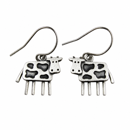 Vintage Cow Earrings