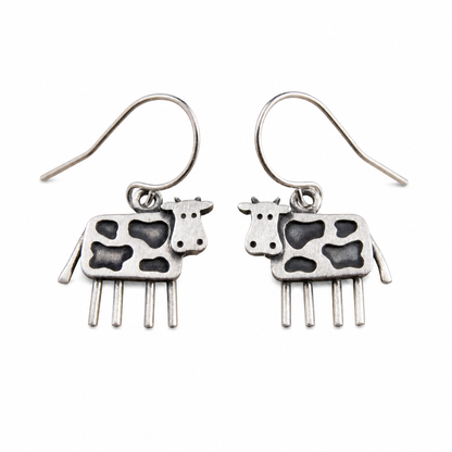 Vintage Cow Earrings