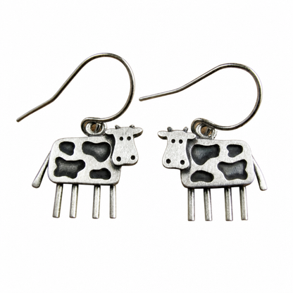 Vintage Cow Earrings