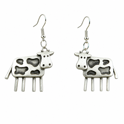 Vintage Cow Earrings